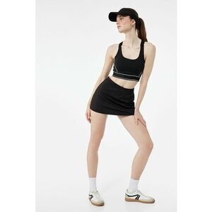 Bustiera racerback - Alb/Negru imagine