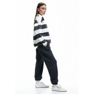 Pantaloni de trening cu buzunare laterale - Gri inchis imagine