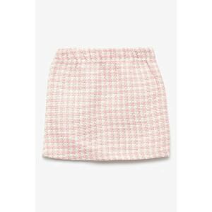 Fusta mini in carouri - Roz pastel imagine