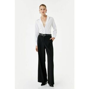 Camasa regular-fit cu inchidere ascunsa - Alb optic imagine
