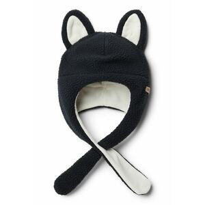 Caciula cu clapa si model cu urechi Tiny Animal - Negru imagine