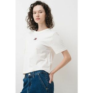 Tricou lejer de bumbac - Alb murdar imagine