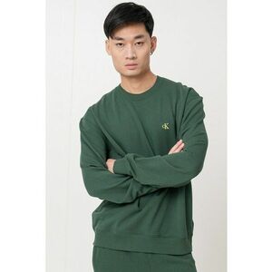 Bluza de trening din bumbac cu maneci usor cazute - Verde englez imagine