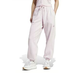 Pantaloni de trening din amestec de bumbac cu logo - Roz pastel imagine