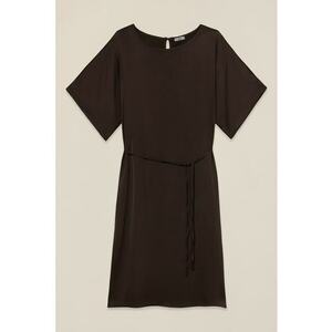 Rochie mini cu cordon - Maro inchis imagine