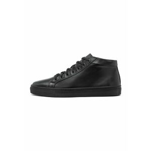 Pantofi casual mid-cut de piele - Negru imagine