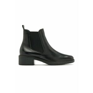 Ghete Chelsea de piele - Negru imagine