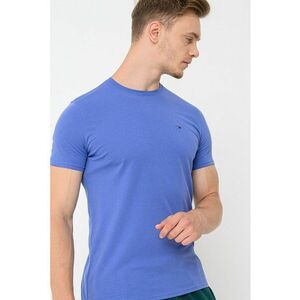 Tricou slim fit de bumbac - Albastru lavanda imagine