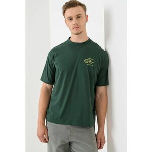 Tricou cu logo - Verde inchis imagine