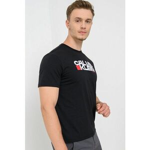 Tricou slim fit cu imprimeu - Negru imagine