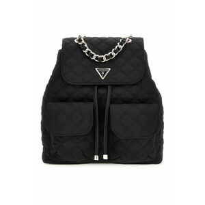 Rucsac cu aspect matlasat si buzunare multiple - Negru imagine