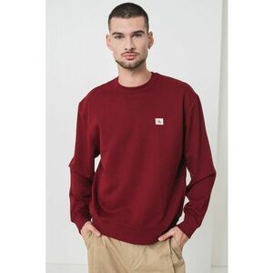 Bluza de trening lejera cu decolteu la baza gatului - Visiniu imagine