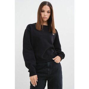 Bluza de trening lejera cu decolteu la baza gatului - Negru/Argintiu imagine