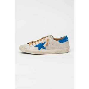Pantofi sport Super Star low-cut din piele - Gri deschis/Albastru royal imagine