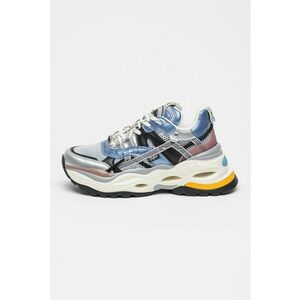 Pantofi sport cu model Triplet Hollow - Albastru lavanda/Argintiu imagine