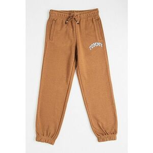 Pantaloni de trening cu imprimeu logo - Maro imagine