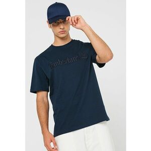 Tricou de bumbac Hampthon - Bleumarin imagine