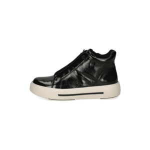 Pantofi sport flatform din piele lacuita - Negru imagine