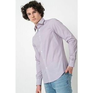 Camasa slim fit cu model microgeometric - Alb/Verde/Roz fandango imagine
