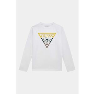 Bluza de bumbac cu logo brodat - Negru/Galben sofran/Alb optic imagine