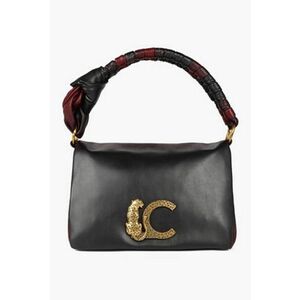 Geanta mica de umar cu inchidere cu clapa - Maro cognac/Negru imagine