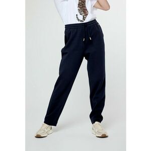 Pantaloni relaxed fit de trening cu snur - Albastru ultramarin imagine