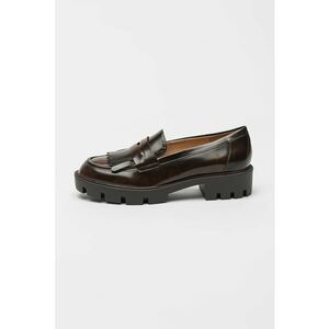 Pantofi loafer din piele ecologica Missa - Maro inchis imagine