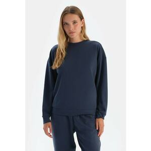 Bluza de trening lejera din amestec de modal - Bleumarin imagine