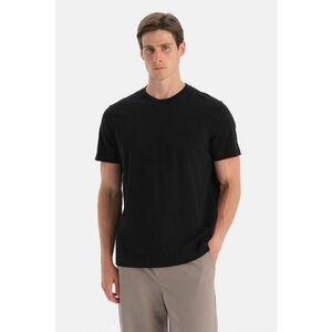 Tricou uni de bumbac - Negru imagine
