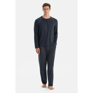 Pijama regular fit - Bleumarin imagine