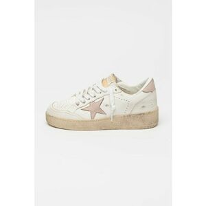 Pantofi sport Ballstar 2 din piele cu talpa flatform - Alb murdar/Roz prafuit imagine