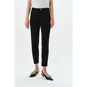 Pantaloni crop skinny - Negru imagine