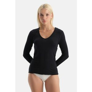 Bluza slim fit de casa din amestec de modal - Negru imagine