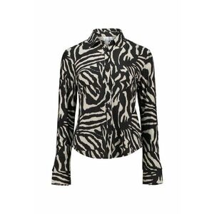 Camasa cu imprimeu zebra - Maro inchis/Alb murdar imagine