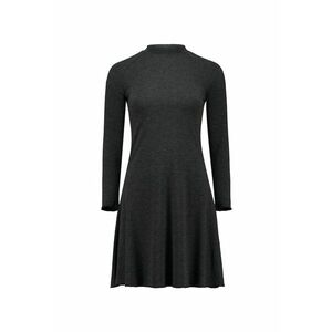 Rochie evazata de jerseu - Gri inchis melange imagine