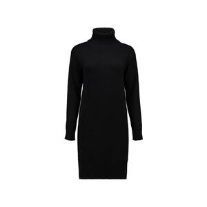 Rochie uni cu guler inalt - Negru imagine