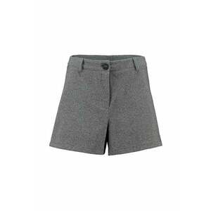 Pantaloni scurti drepti cu model - Alb murdar/Gri antracit imagine