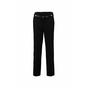 Pantaloni eleganti cu o curea in talie - Negru imagine