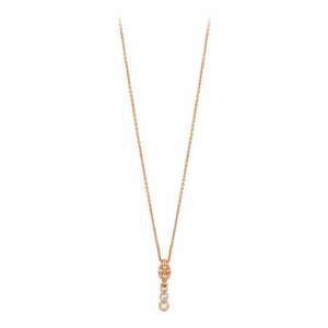 Colier cu zirconia - Auriu imagine