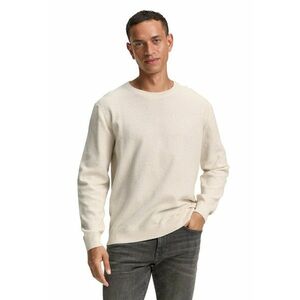 Pulover slim-fit din amestec de bumbac organic - Bej deschis imagine