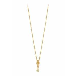 Colier cu zirconia - Auriu imagine