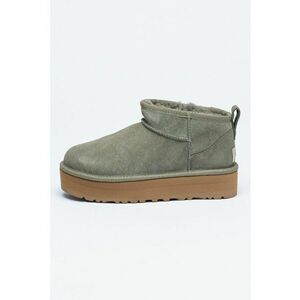 Ghete de piele intoarsa fara inchidere Classic Ultra - Verde fistic imagine