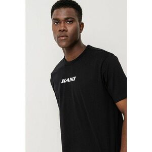 Tricou de bumbac cu decolteu la baza gatului - Alb/Negru/Galben imagine