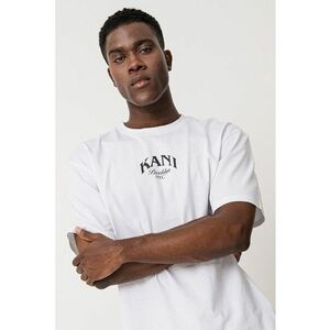 Tricou de bumbac cu logo si imprimeu grafic Kani Dice - Alb/Negru/Portocaliu imagine