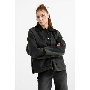 Jacheta supradimensionata cu maneci raglan - Verde inchis imagine