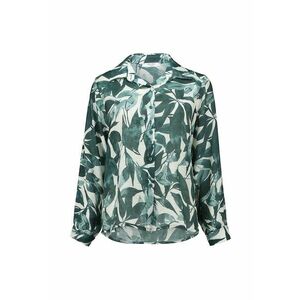 Camasa regular fit cu model - Alb fildes/Verde inchis imagine