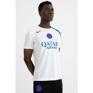 Tricou slim-fit pentru fotbal PSG Strike - Alb/Albastru royal imagine