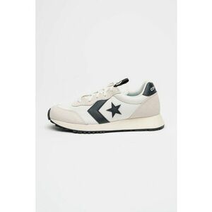 Pantofi sport cu garnituri de piele intoarsa Omega - Negru stins/Maro taupe deschis/Crem imagine