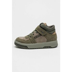 Pantofi sport cu insertii de piele nabuc Gore-Tex - Verde inchis/Gri inchis imagine