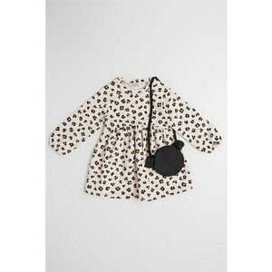 Rochie cu geanta crossbody - Negru/Bej imagine